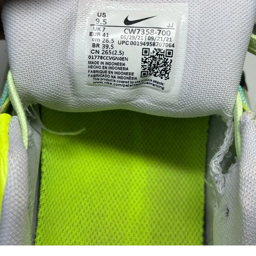 Nike Air Zoom‎ Pegasus 38 Womens Running Shoes Barely Volt Black Teal DJ5397-700